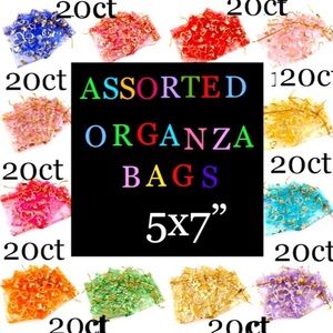 Organza Bags~ Assorted 5 x 7”~ 20ct 🌳🆕🌳
